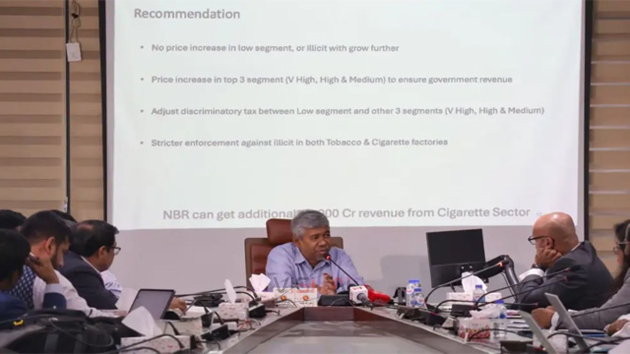 অন্তর্বর্তী সরকারের সময় তামাক খাতে হারিয়েছে ৮৫০০ কোটি টাকার রাজস্ব 