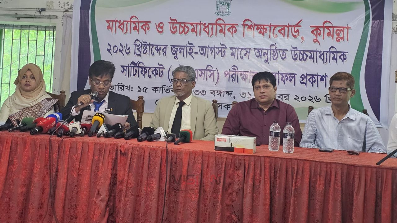 কুমিল্লা বোর্ডে এইচএসসিতে পাসের হার ৪৮.০৪ শতাংশ