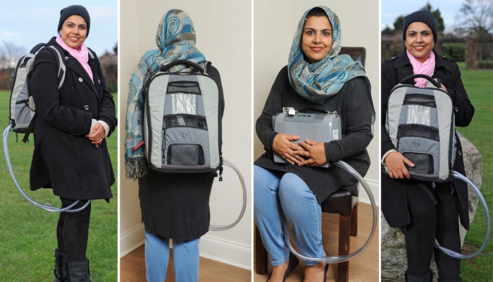 ব্যাটারিচালিত কৃত্রিম হৃদপিণ্ড দিয়ে চলছে এই নারী