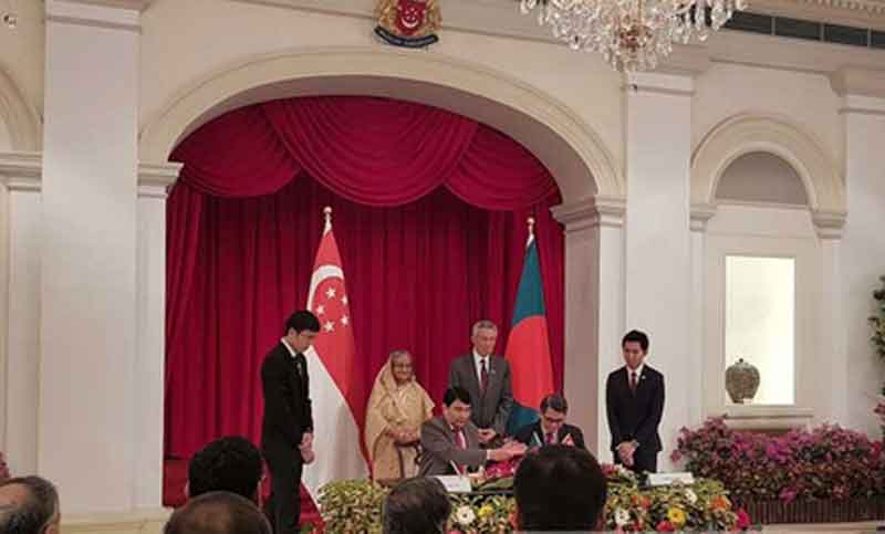 বাংলাদেশ ও সিঙ্গাপুরের মধ্যে দুই সমঝোতা স্মারক সই