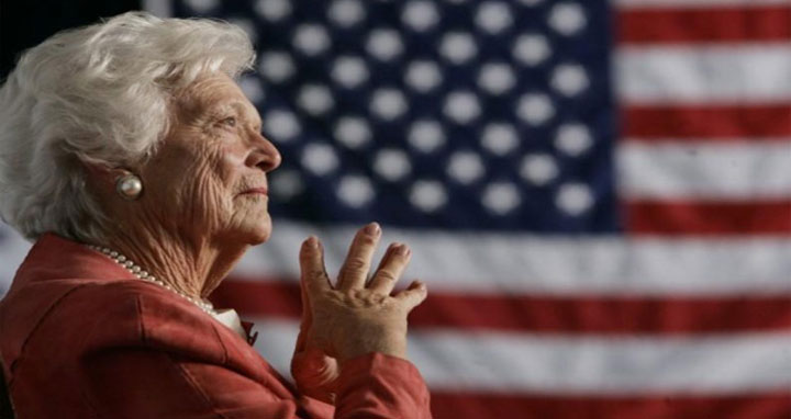 সাবেক মার্কিন ফার্স্ট লেডি বারবারা বুশ মারা গেছেন