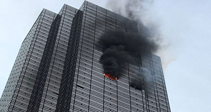 ট্রাম্প টাওয়ারে অগ্নিকাণ্ড : নিহত ১
