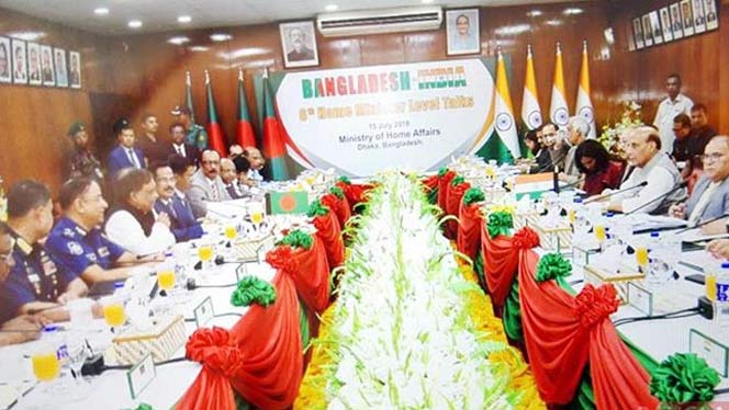 বাংলাদেশ-ভারত স্বরাষ্ট্রমন্ত্রী পর্যায়ের বৈঠক অনুষ্ঠিত