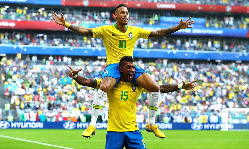 দুরন্ত নেইমারে কোয়ার্টার ফাইনালে ব্রাজিল