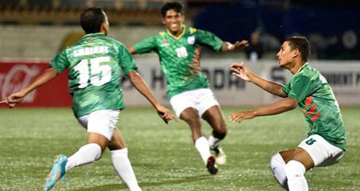 সাফ ফুটবল চ্যাম্পিয়নশিপে জয় দিয়ে শুরু বাংলাদেশের