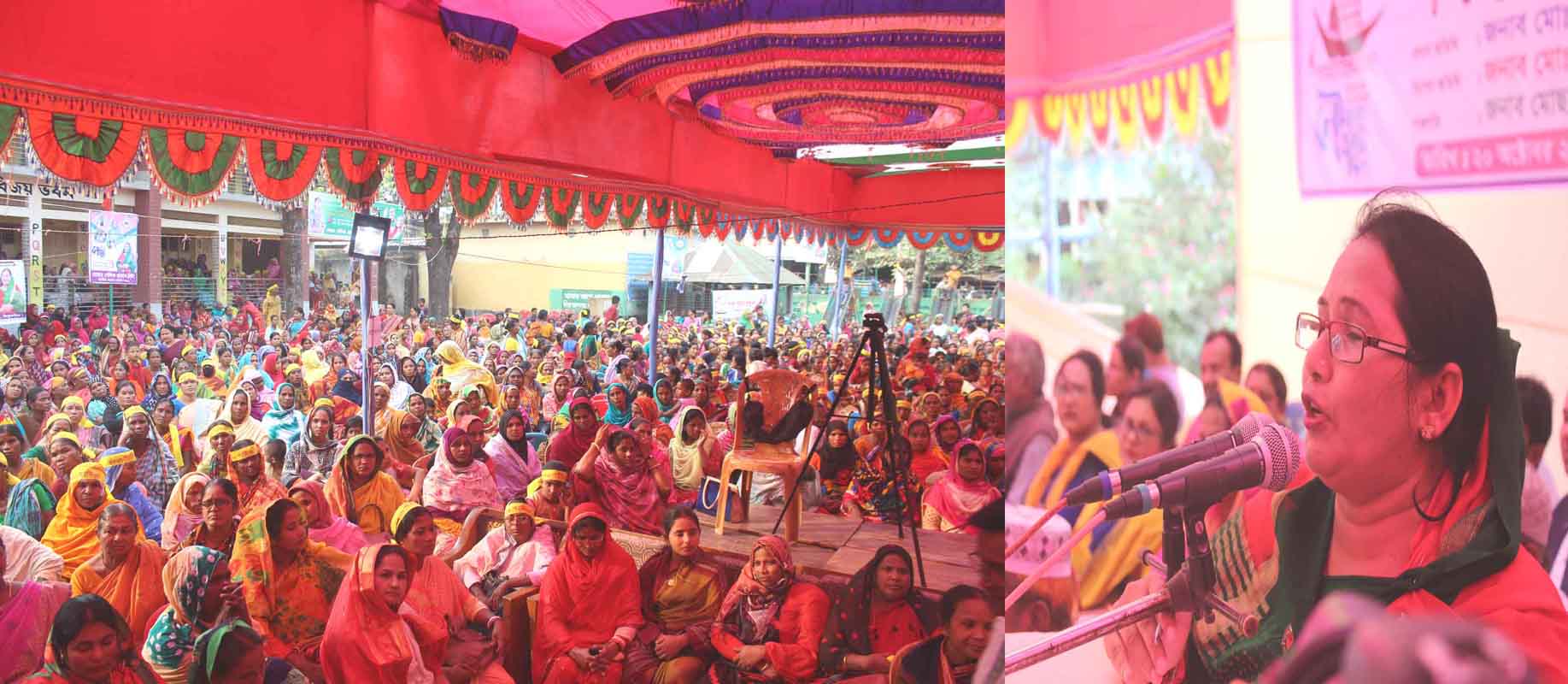 লিটা এমপি’র ডাকে হাজার হাজার নারী জড়ো হলো একত্রে; শপথ নিলো নৌকায় ভোট দেওয়ার