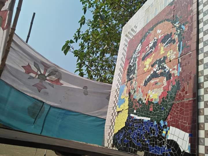 ঠাকুরগাঁওয়ে রাণীশংকৈলে দূর্নীতি ঢাকতে ঢেকে রাখা হয়েছে বঙ্গবন্ধুর মুরাল!