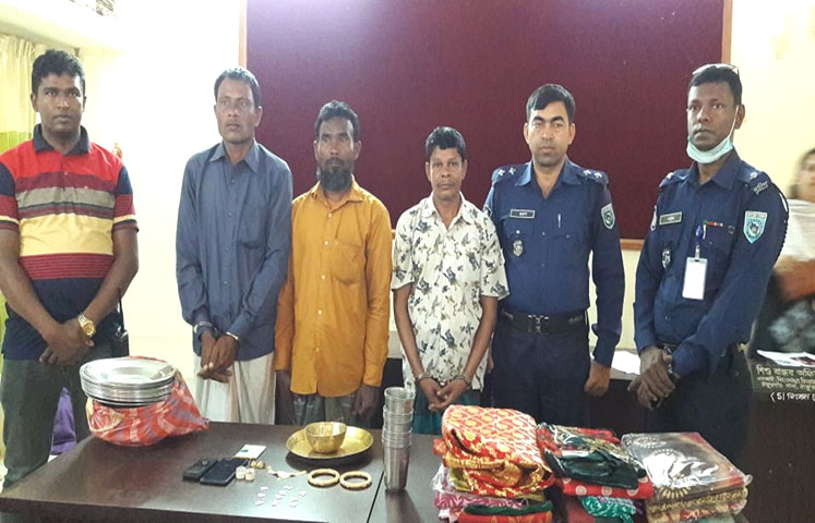 ঠাকুরগাঁওয়ে চেতনানাশক খাইয়ে দূর্ধর্ষ চুরি; ৩ চোর আটকসহ চুরি হওয়া মালামাল উদ্ধার !