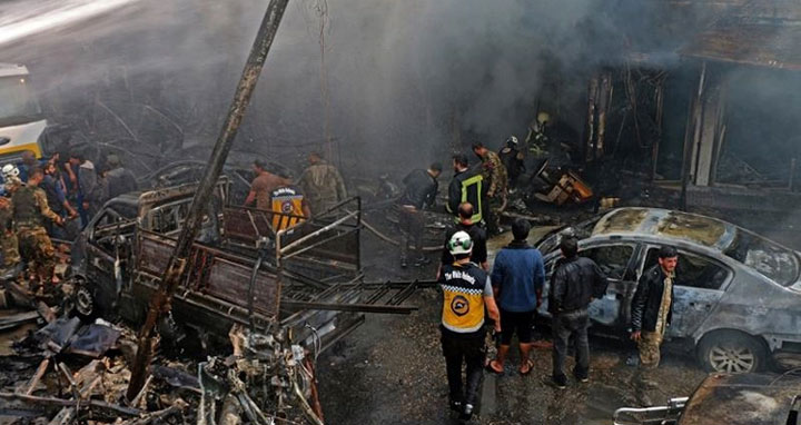 সিরিয়ায় তেল ট্যাংকার হামলায় নিহত ৪০