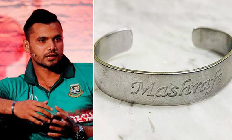 ৪২ লাখ টাকায় বিক্রি হলো মাশরাফির হাতের ব্রেসলেট