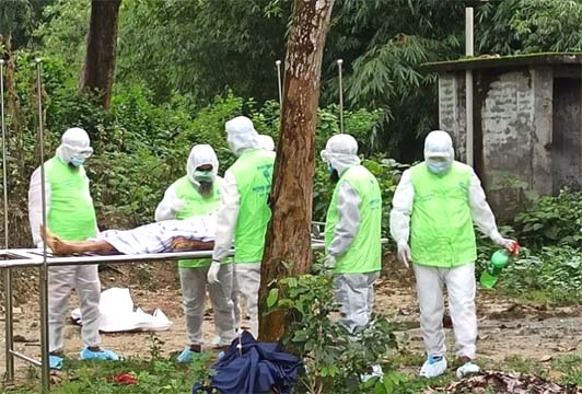 ঠাকুরগাঁওয়ে করোনায় আক্রান্ত ব্যক্তির মৃত্যু; ইউএনও’র হস্তক্ষেপে দাফন