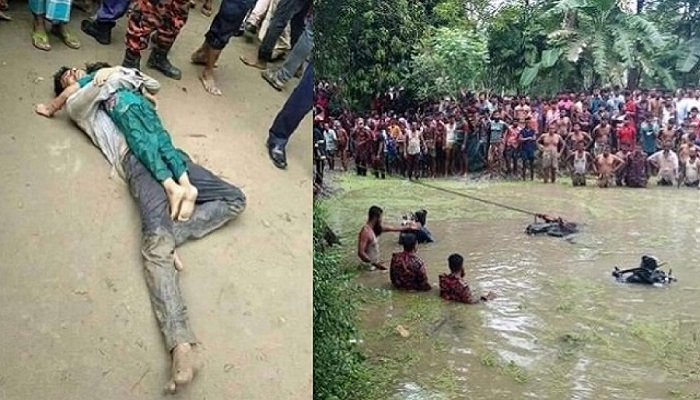 বাবা শেষ নিঃশ্বাস পর্যন্ত সন্তানকে বাঁচানোর চেষ্টা করে গেছেন