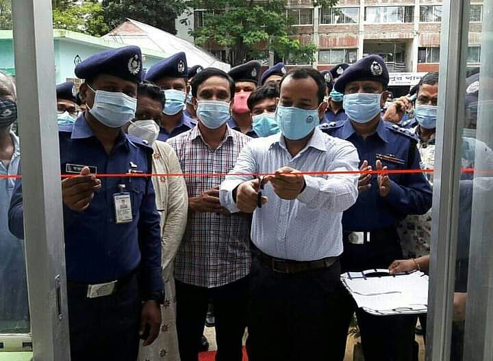 মাধবপুর থানা কমপ্লেক্সের নান্দনিক গোল ঘর উদ্বোধন