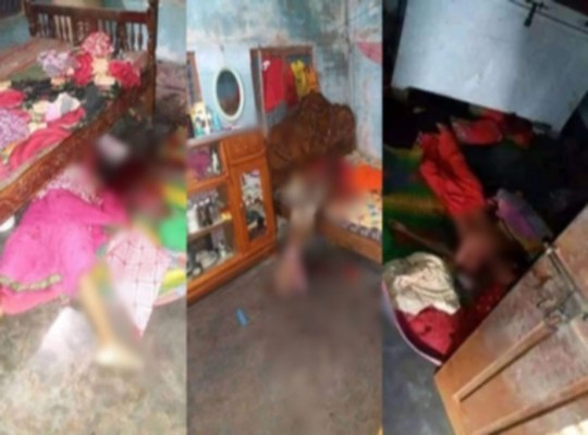 চারজনকে গলা কেটে হত্যার ঘটনায় অজ্ঞাতদের আসামি করে মামলা