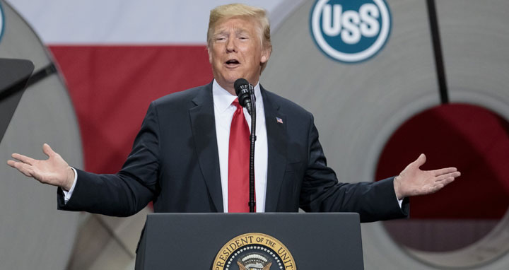 ট্রাম্পের লাইভ বক্তৃতা বন্ধ করল চ্যানেলগুলো