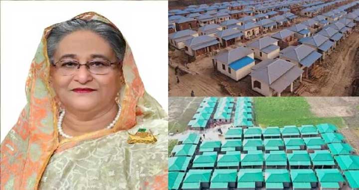 নতুন ইতিহাস: ৭০ হাজার গৃহহীন পরিবার পেল পাকা বাড়ি