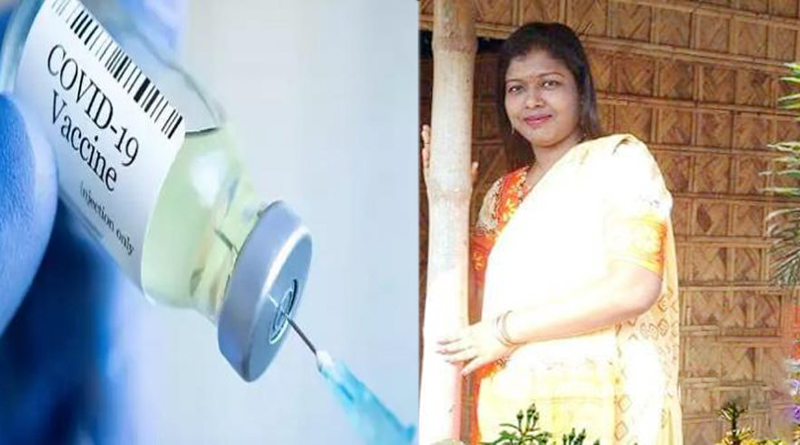 দেশে প্রথম ভ্যাকসিন নিচ্ছেন রুনু