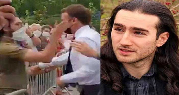 ম্যাক্রোঁকে থাপ্পড় মারা যুবকের চার মাসের কারাদণ্ড