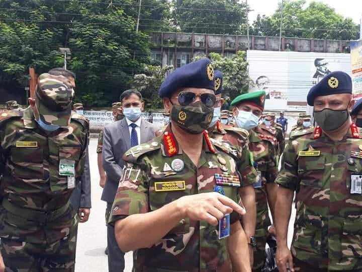 ময়মনসিংহে সেনাবাহিনীর কার্যক্রম পরিদর্শনে সেনা প্রধান জেনারেল এস এম শফিউদ্দিন আহমেদ