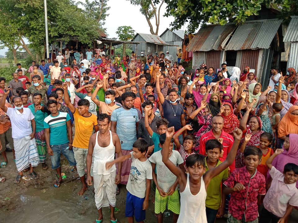 মামুন হত্যার বিচারের দাবীতে জামালপুর ও বেলতলীতে মানববন্ধন ও বিক্ষোভ মিছিল