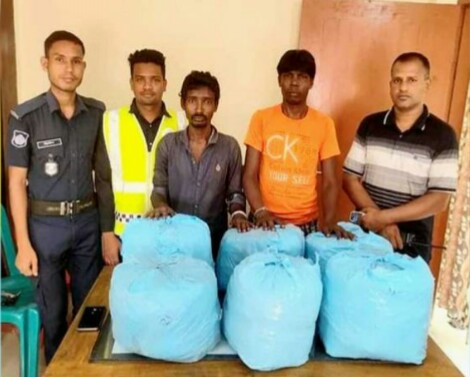 মাধবপুরে গাঁজাসহ ২ মাদক ব্যবসায়ী আটক