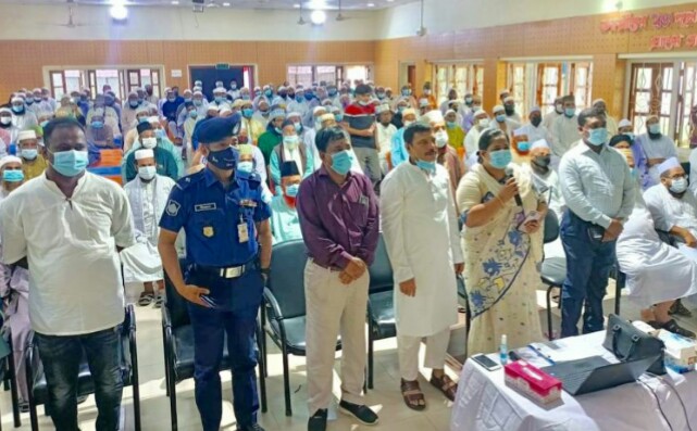 আখাউড়া উপজেলার ইমাম ও খতিবদের সাথে ভিডিও কনফারেন্সের মাধ্যমে আইনমন্ত্রীর মতবিনিময়