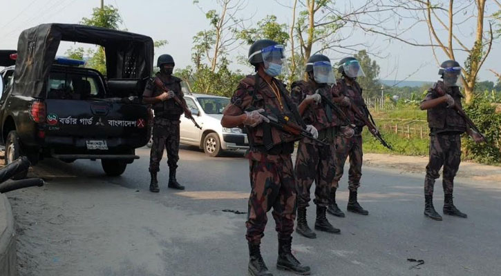 কঠোর লকডাউন: দেশজুড়ে ২০০ প্লাটুন বিজিবি মোতায়েন
