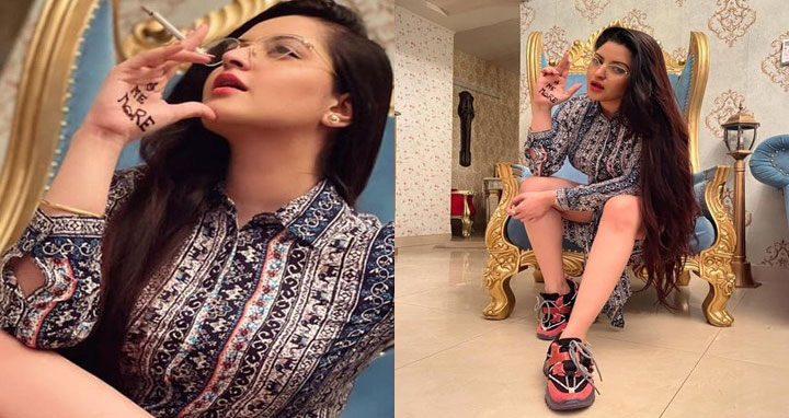 এবার সিগারেট হাতে নতুন বার্তা দিলেন পরীমণি