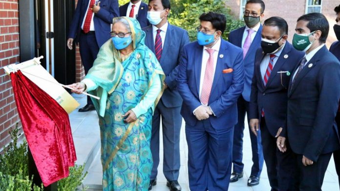 মেরিল্যান্ডে ‘বাংলাদেশ হাউসে’র উদ্বোধন করলেন প্রধানমন্ত্রী