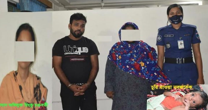 যশোরে ক্লিনিক থেকে নবজাতক চুরির প্রধান আসামিসহ আটক ১