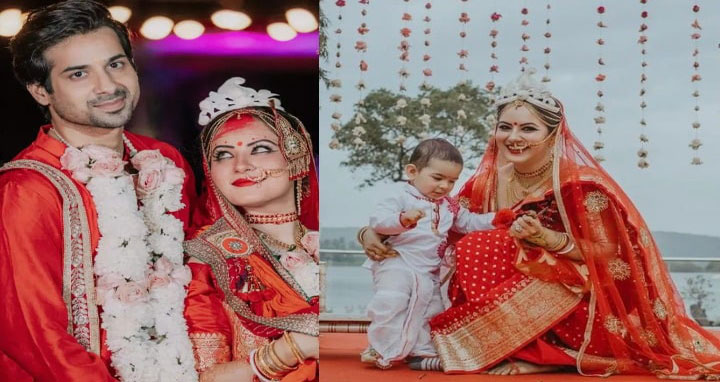 ছেলেকে নিয়েই বিয়ের পিড়িতে পূজা