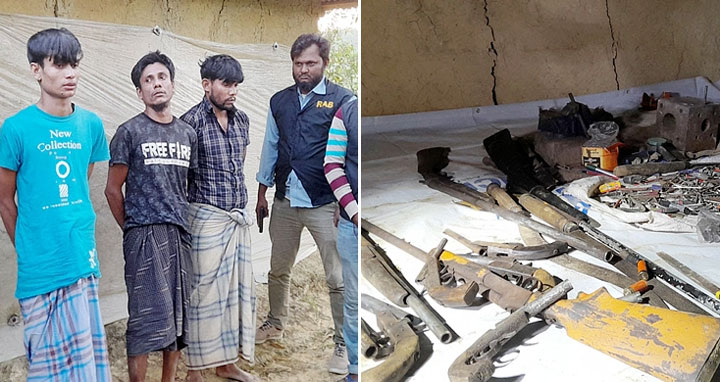 কক্সবাজারে র‍্যাবের সাথে সন্ত্রাসীদের গোলাগুলি, অস্ত্রসহ গ্রেফতার ৩