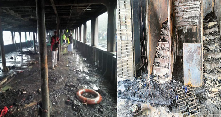 চলন্ত লঞ্চে ভয়াবহ আগুন: ৩৯ লাশ উদ্ধার