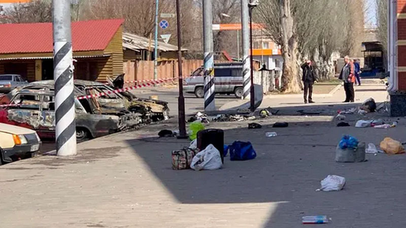 ইউক্রেনের রেল স্টেশনে রকেট হামলায় ৩০ জনেরও বেশি নিহত