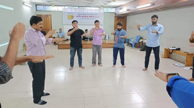 শিল্পকলায় চলছে ৫ দিনব্যাপী মূকাভিনয় কর্মশালা