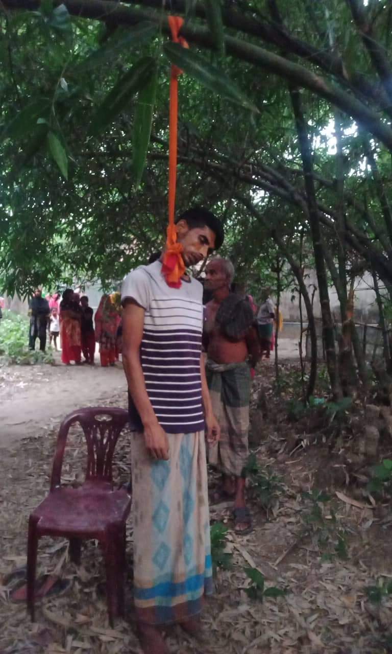 নাভারনে উড়না পেচিয়ে এক যুবকের আত্মহত্যা