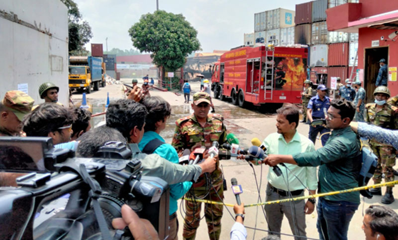 বিএম কনটেইনার ডিপোর আগুন নিয়ন্ত্রণে : সেনাবাহিনী