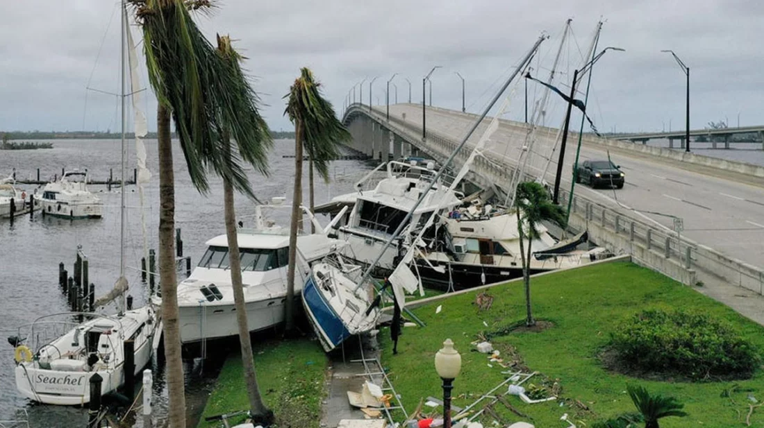 হারিকেন ইয়ানের আঘাতে যুক্তরাষ্ট্রে নিহত ৪৫