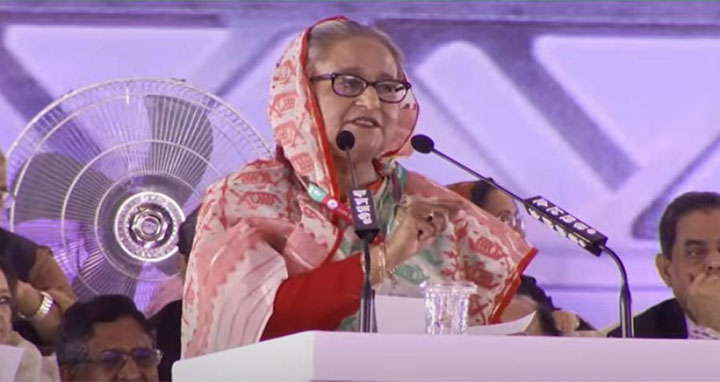 জীবন থাকতে দেশের স্বার্থ নষ্ট হবে না : প্রধানমন্ত্রী