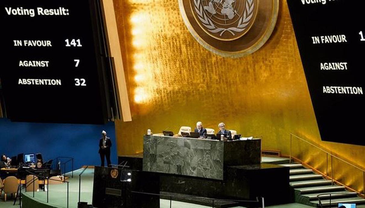 ইউক্রেন ইস্যুতে জাতিসংঘে ভোটে নিশ্চুপ ভারত-বাংলাদেশ