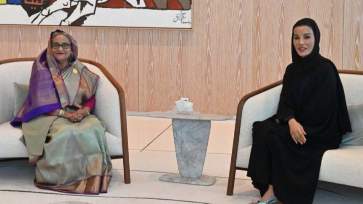 প্রধানমন্ত্রীর সঙ্গে কাতার ফাউন্ডেশনের চেয়ারপারসনের সাক্ষাৎ