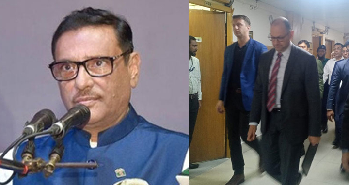 ওবায়দুল কাদেরের সঙ্গে সাক্ষাৎ করতে সচিবালয়ে পিটার হাস