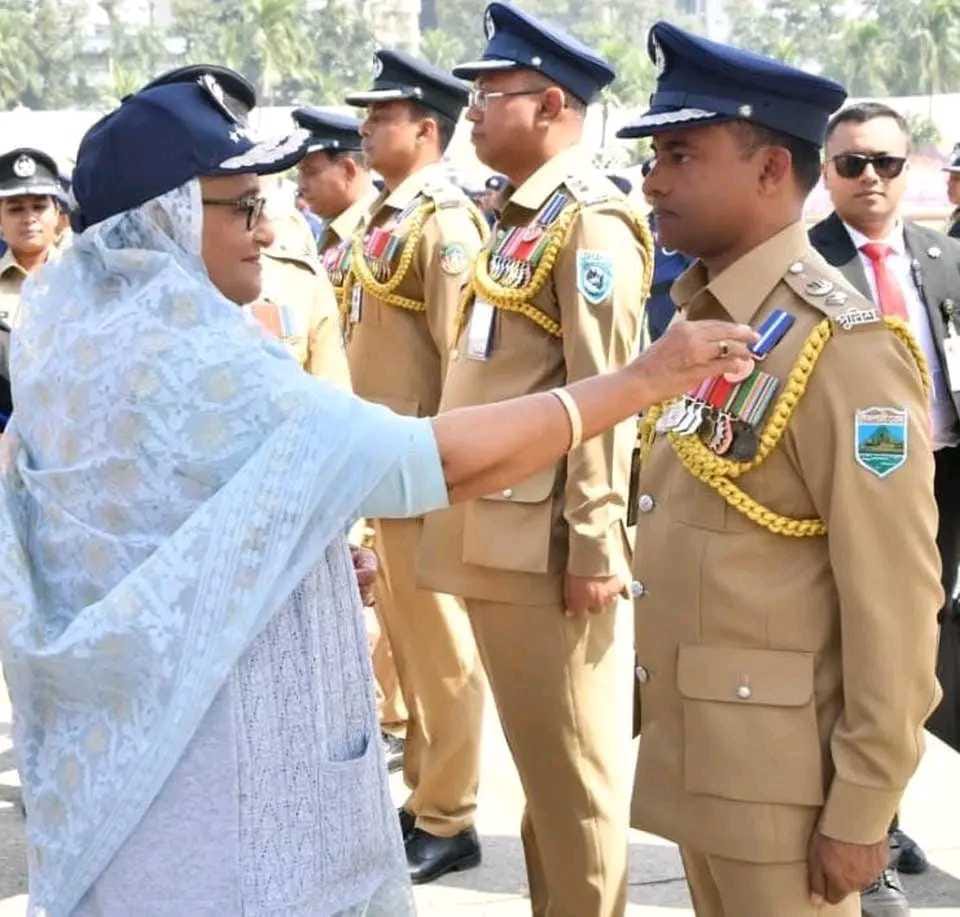 নওগাঁর পুলিশ সুপার পেলেন”প্রেসিডেন্ট পুলিশ মেডেল”পিপিএম