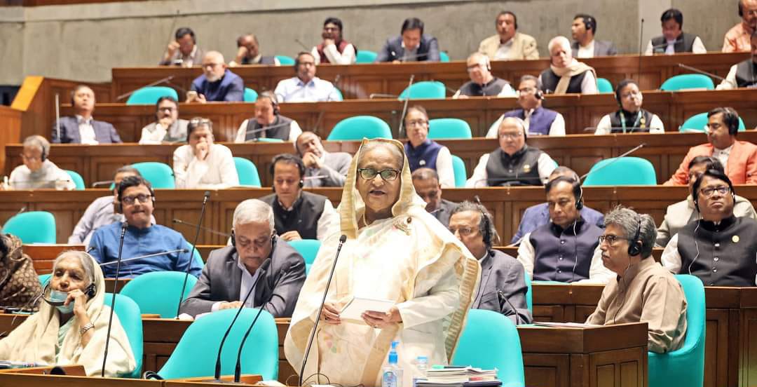 বিদেশীদের কাছে নালিশ করে কোনো লাভ হবে না : সংসদে প্রধানমন্ত্রী শেখ হাসিনা