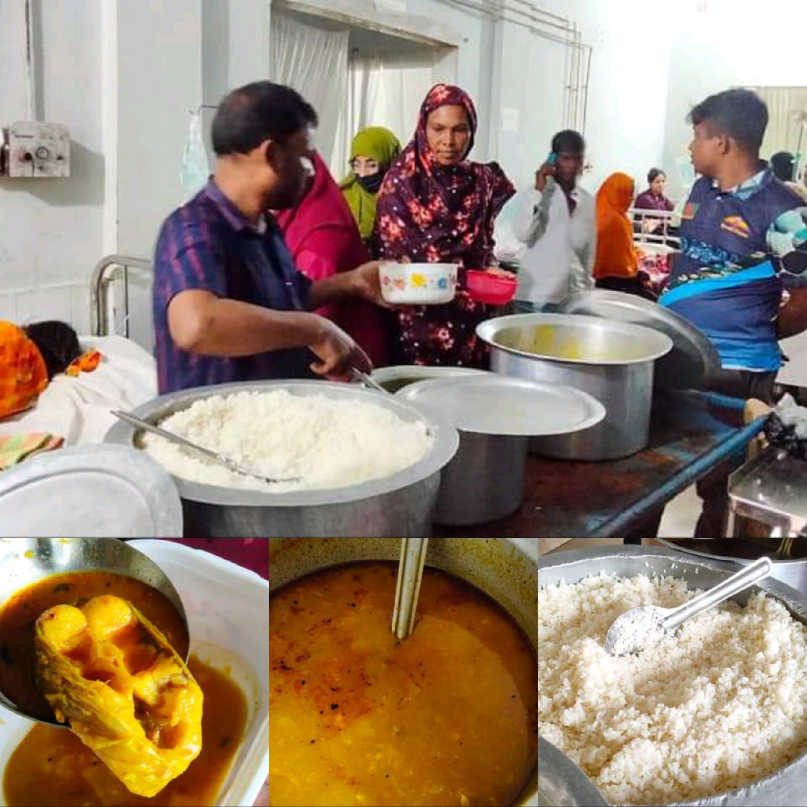 নওগাঁ জেনারেল হাসপাতালসহ বিভিন্ন উপজেলার হাসপাতালে ভর্তি  রোগীদের খাবারের বরাদ্দ কম থাকায় চরম দুর্ভোগে রোগীরা