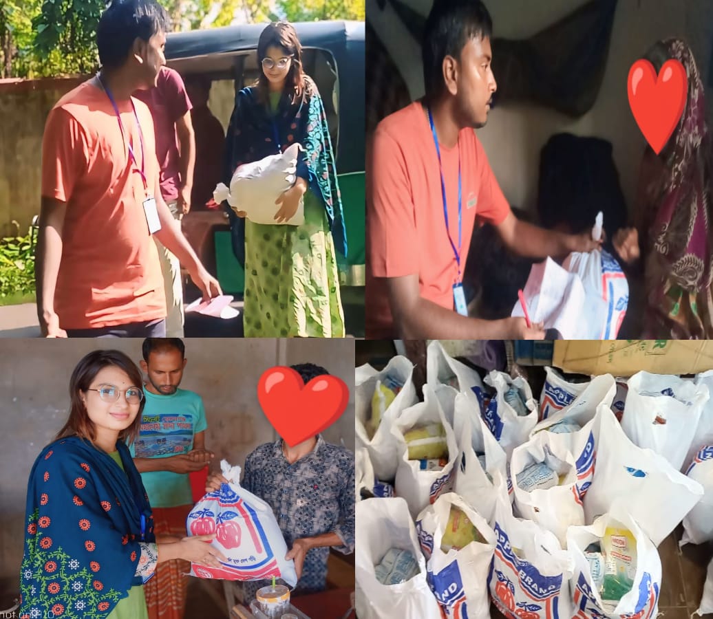 বাংলাদেশ মিউজিসিয়ান্স (বিএমএ) উদ্যোগে মৌলভীবাজারে খাদ্য সামগ্রী বিতরণ