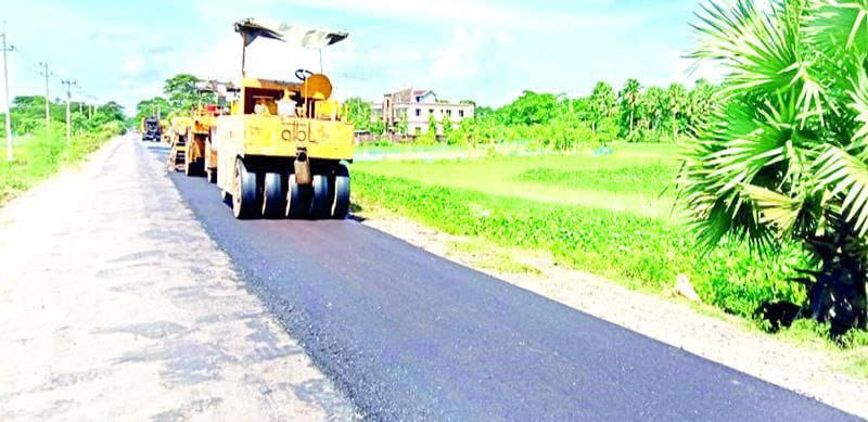 কলাপাড়া-কুয়াকাটা মহাসড়কের সংস্কারকাজ শুরু