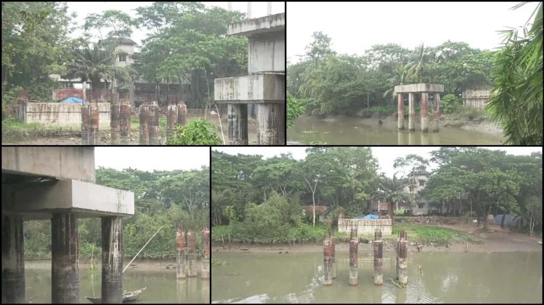 বরগুনার ২৬ সেতুর কাজে স্থবিরতা, জনগণের ভোগান্তি