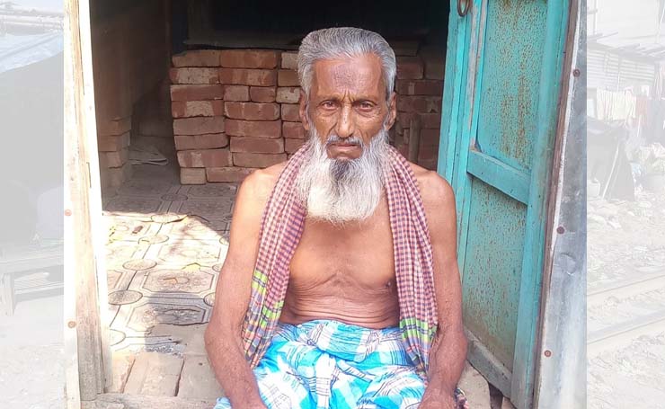 সোনারগাঁওয়ে ৮ সন্তানের বাবা অবহেলায় অনাদরে