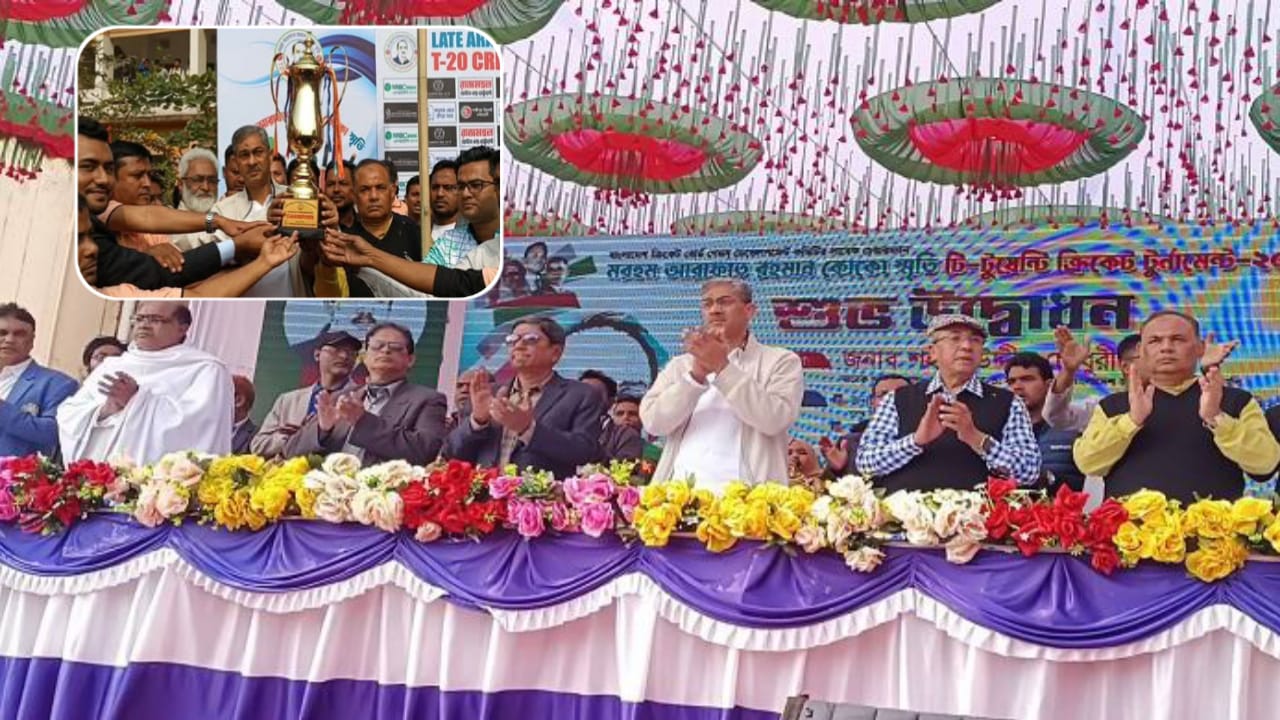 লক্ষ্মীপুরে আরাফাত রহমান কোকো স্মৃতি ক্রিকেট টুর্নামেন্টের শুভ উদ্বোধন